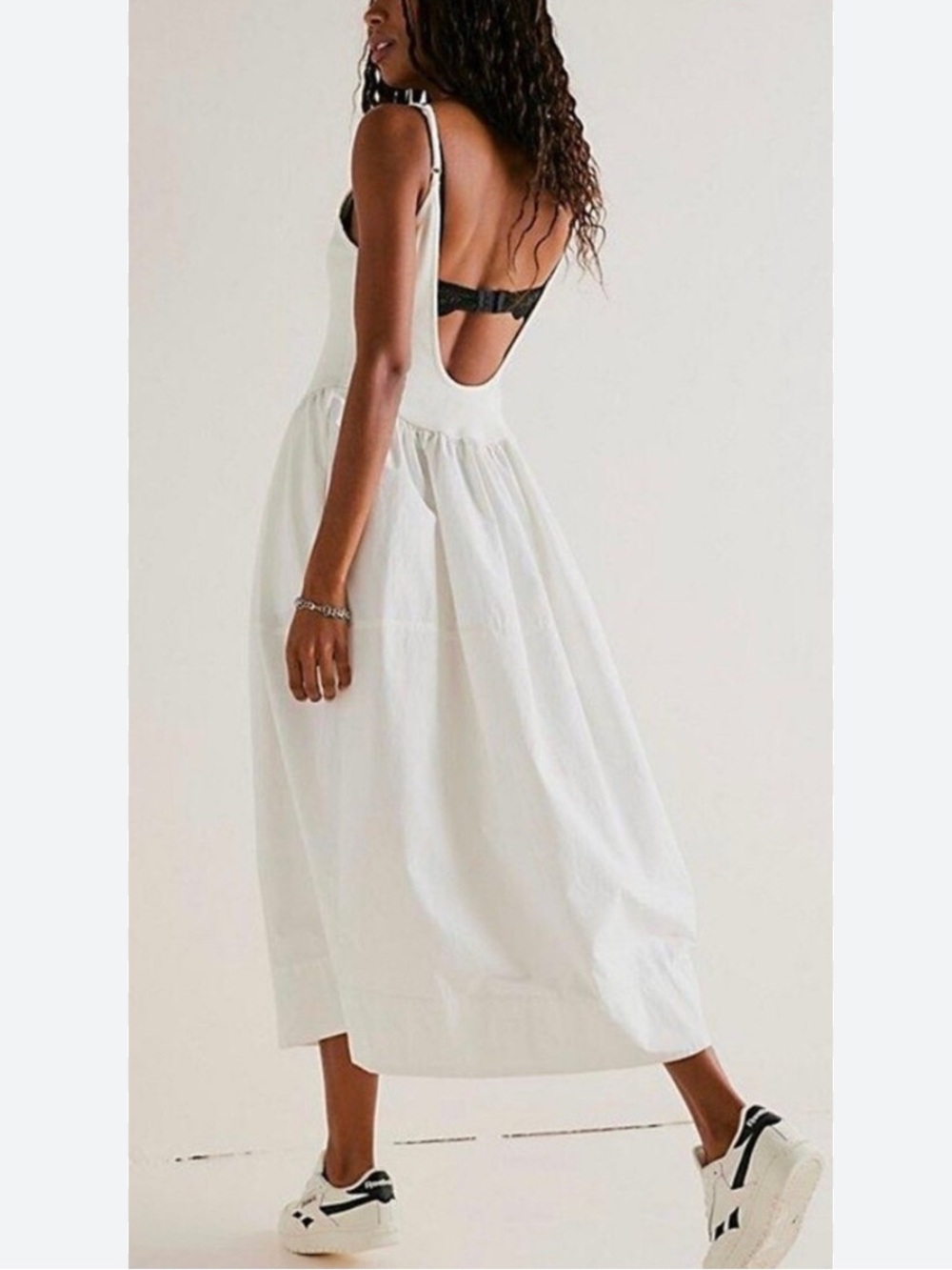 Free People Dylan White Ribbed Tank Dress - Picture 3 of 11